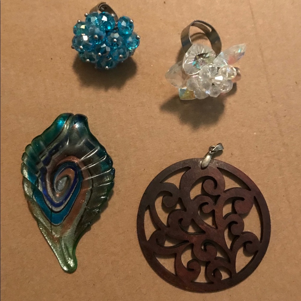 DIY NECKLACE AND RINGS